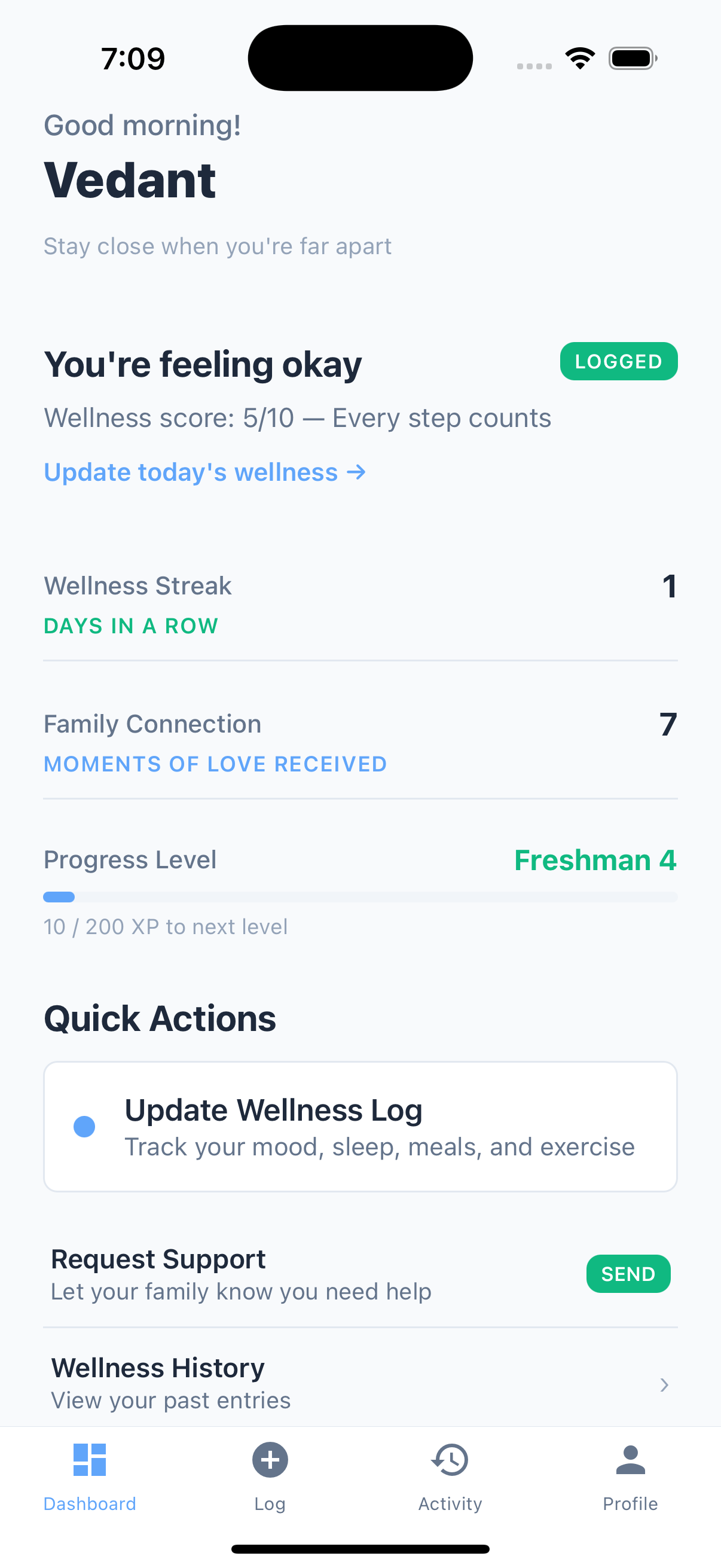 Campus Life Wellness Tracking
